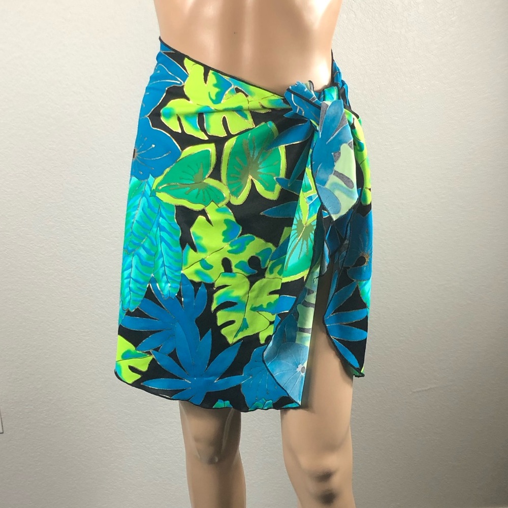 Vintage 90s Vibrant Carol Wior Swim Sarong